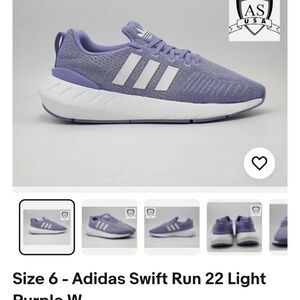 adidas Originals Light Purple Swift Run 22 Athletic Shoes